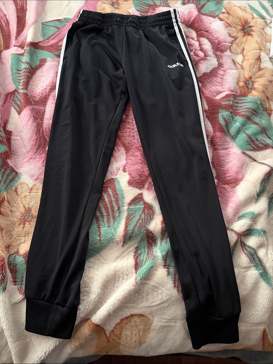adidas Other - adidas Black Joggers with White Side Stripes